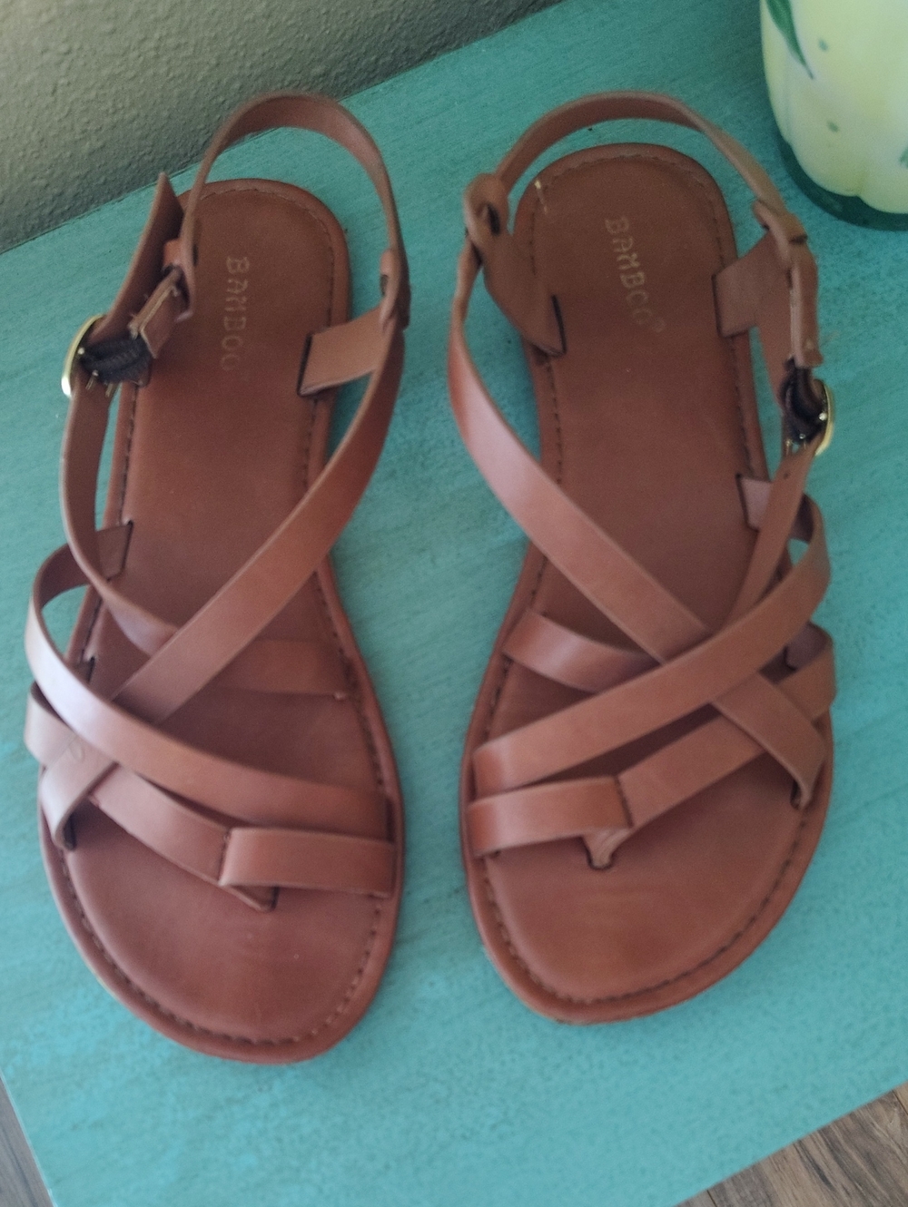 Bamboo Brand Brown Strappy Sandals